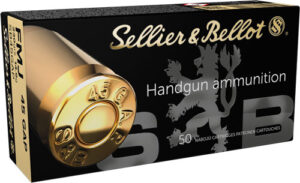 S&B 45 GAP 230GR FMJ-RN - 50RD 20BX/CS