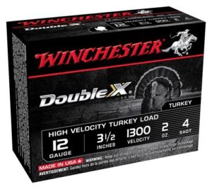 WINCHESTER DOUBLE-X 12GA 3.5" - 2OZ #4 10RD 10BX/CS