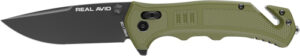 Real Avid RAV-4 Folding Knife with 3.25" Black Blade