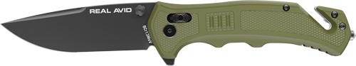 Real Avid RAV-4 Folding Knife with 3.25" Black Blade