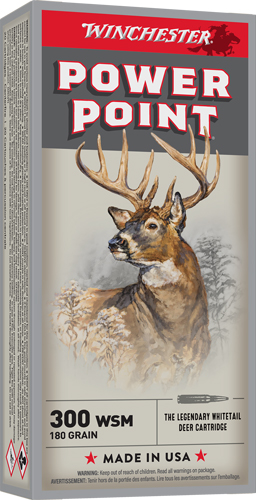 WINCHESTER SUPER-X 300 WSM - 180GR POWER POINT 20RD 10BX/CS