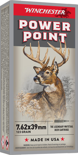 WINCHESTER SUPER-X 7.62X39 - 123GR POWER POINT 20RD 10BX/CS
