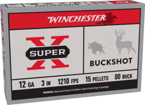 WINCHESTER SUPER-X 12GA 3" - 00 BUCK 15 PELLETS 5RD 50BX/CS