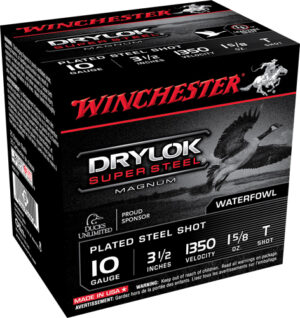 WINCHESTER DRYLOK 10GA 3.5" - 1-5/8OZ #T 1350FPS 25RD 10BX/C