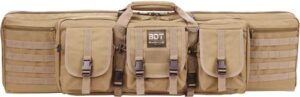 Bulldog 42" Double Tactical Rifle Case with Pockets - Tan