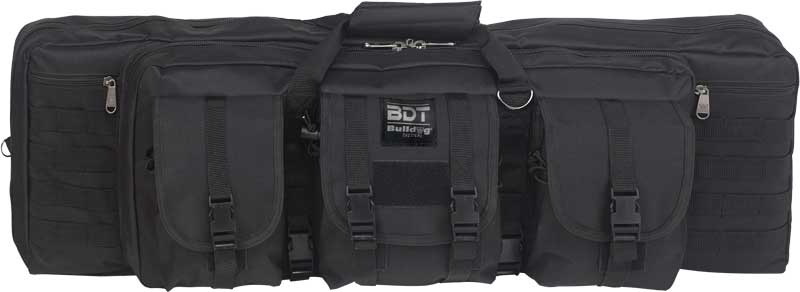 Bulldog Tactical Double 43" Rifle Case - Black Nylon