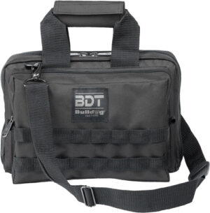 Bulldog Deluxe 2 Pistol Range Bag with Molle - Black