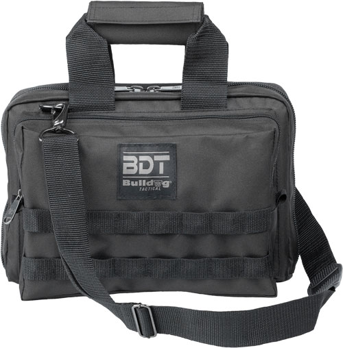 Bulldog Deluxe 2 Pistol Range Bag with Molle - Black