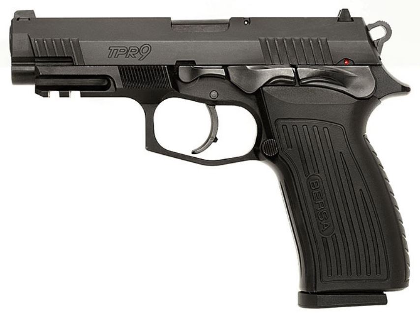 Bersa TPR9 Full Size 9mm Pistol - 17-Round Matte Black