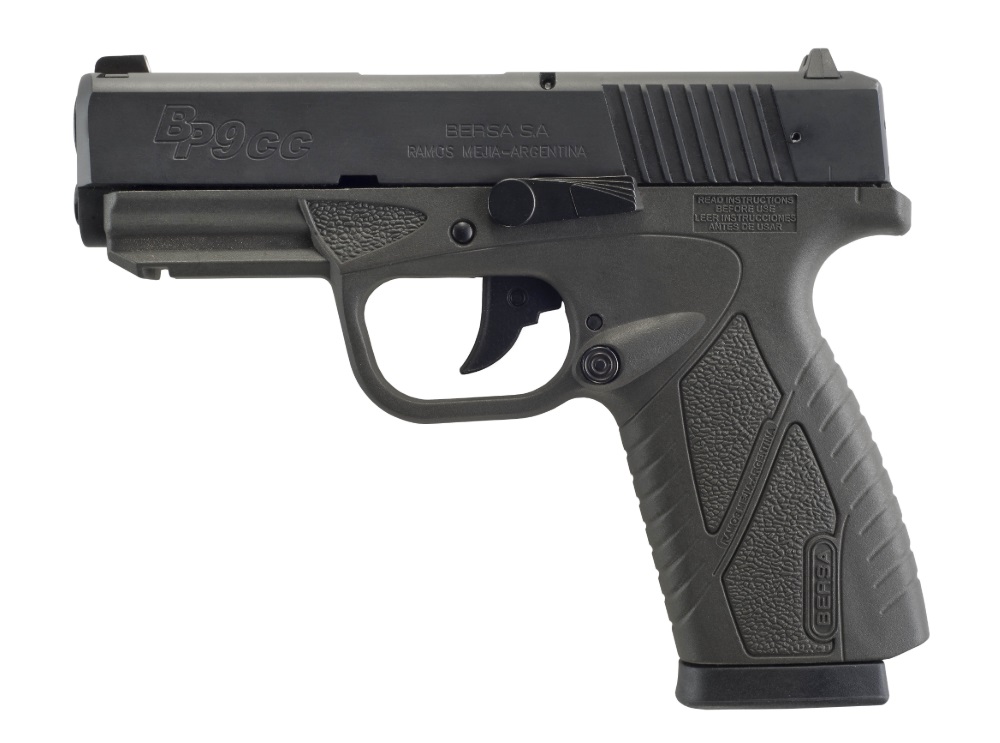 Bersa BP9CC 9mm Urban Grey Pistol - 8 Round