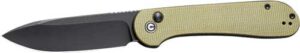 CIVIVI Elementum 3.4" Pocket Knife Olive Micarta