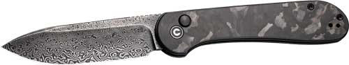 CIVIVI Elementum Damascus Pocket Knife - Carbon Fiber