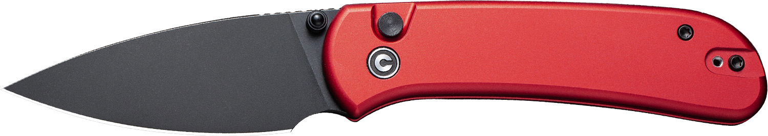 CIVIVI Qubit 2.9" Red Pocket Knife with Button Lock