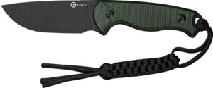 CIVIVI Timberbark 3.2" Fixed Blade Knife - Green Micarta