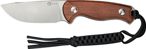 CIVIVI Timberbark 3.2" Fixed Blade Knife with Wood Handle
