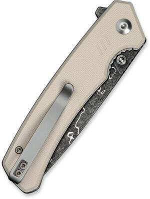 CIVIVI Merit Damascus Blade Pocket Knife with Ivory G10