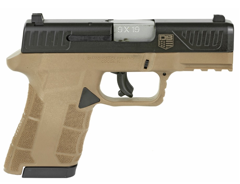 Diamondback AM2 9mm FDE Subcompact Pistol 17+1