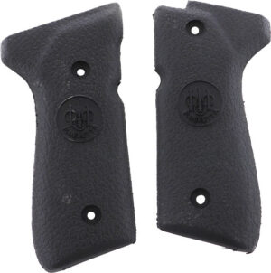 Beretta 92/96 Series Rubber Grips - Smooth Black