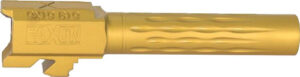 Faxon Glock 19 Barrel 9mm Flame Fluted TiN Coated