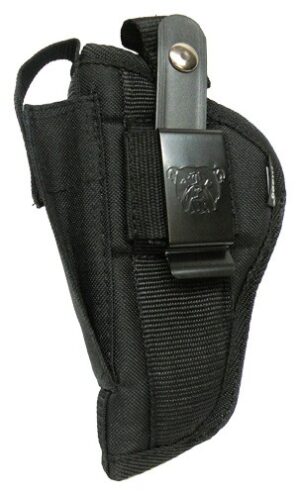 BULLDOG EXTREME SIDE HOLSTER - BLK COMP AUTO 2.5-3.75 W/LASER