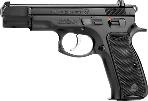 CZ 75B 50th Anniversary 9mm Pistol - 10RD Black Polycote