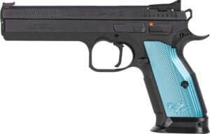 CZ TS2 SA 9mm Pistol with Blue Grip - 10 Rounds