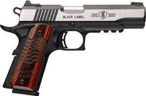 Browning 1911-380 Black Label .380 ACP 4.25" Rail Handgun