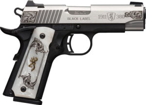 Browning 1911-380 Stainless Engraved .380 ACP Pistol