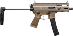 Grand Power Stribog SP9A3S 9mm Pistol with Tailhook Brace