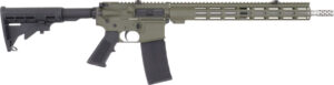 GLFA AR15 Rifle .223 Wylde 16" Stainless Barrel - OD Green