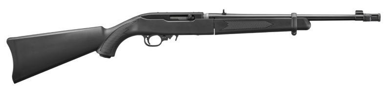 RUGER 10/22 CARBINE 22LR - TAKEDOWN BLACK W/FL.SUPPRESSO