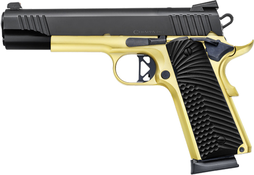 Chiappa 1911 Superior .45 ACP Pistol, Black & Gold, 5" Barrel