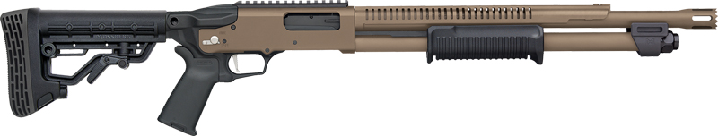 Mossberg 590R Stand-Off FDE 12ga Pump Shotgun