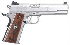 Ruger SR1911 .45 ACP Stainless Pistol with Wood Grips