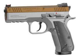 CZ Shadow 2 Compact 9mm Pistol with Gold Silver Grips