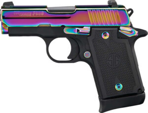 Sig Sauer P938 9mm Rainbow Titanium Pistol with Night Sights