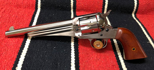 Cimarron 1875 Outlaw .45 LC Revolver 7.5" Nickel Walnut