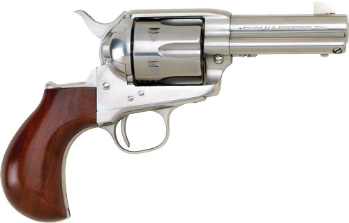 Cimarron Thunderer 45LC Stainless Revolver with Walnut Grip