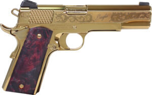 Iver Johnson Eagle Noble 1911 .45 ACP Gold Pistol