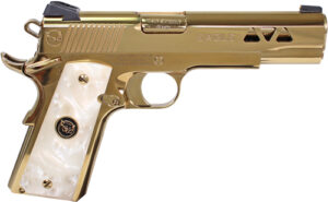 Iver Johnson Golden Eagle 1911 .45 ACP Pistol, Polished Gold