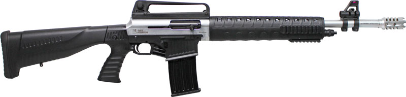 Iver Johnson Stryker 12GA Semi-Auto Shotgun - Nickel Black
