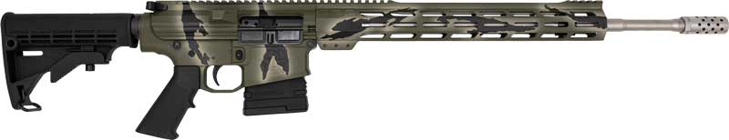 GLFA AR10 Rifle 6.5 Creedmoor 20" Pursuit Green Camo