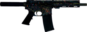 Great Lakes AR15 Pistol .223 Wylde 7.5" Splatter Black