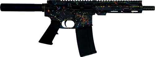 Great Lakes AR15 Pistol .223 Wylde 7.5" Splatter Black