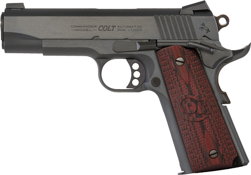 Colt Combat Commander 9mm Pistol - Blued G10 Grips