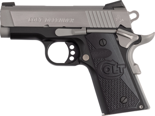 Colt Defender 1911 .45 ACP Pistol with Night Sights