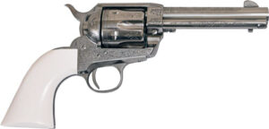 Cimarron Frontier 45LC Engraved Revolver - Nickel