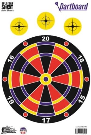 SPLATTER SHOT TARGET 12"X18" - DARTBOARD 8PK