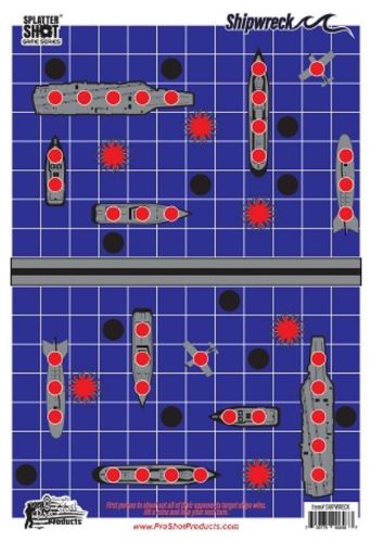 SPLATTER SHOT TARGET 12"X18" - SHIPWRECK 8PK