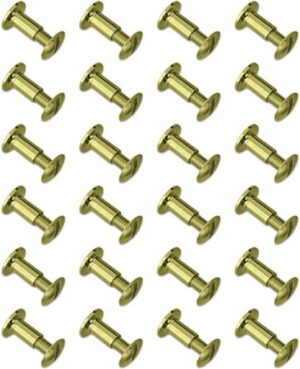GrovTec Brass Chicago Screws 24-Pack